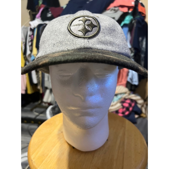 Unisex 47 Brand Steelers Hat Adjustable Gray Camo - Picture 1 of 5